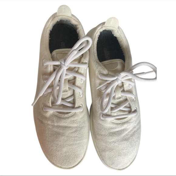 AllBirds Women's Merino Wool Runners cream off white sneaker Size 10 - Picture 7 of 9